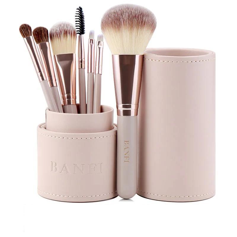 7pcs Makeup Brush Set Eye Shadow Brush Beginner Animal Hair Makeup Beauty Full Set of Tools