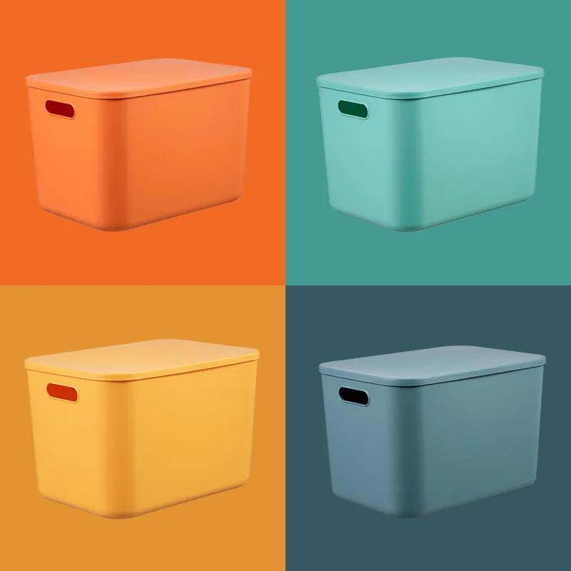 Household Plastic Season Clothing Storage Box Children's Toy Storage Box Creative Home with Cover Storage Box