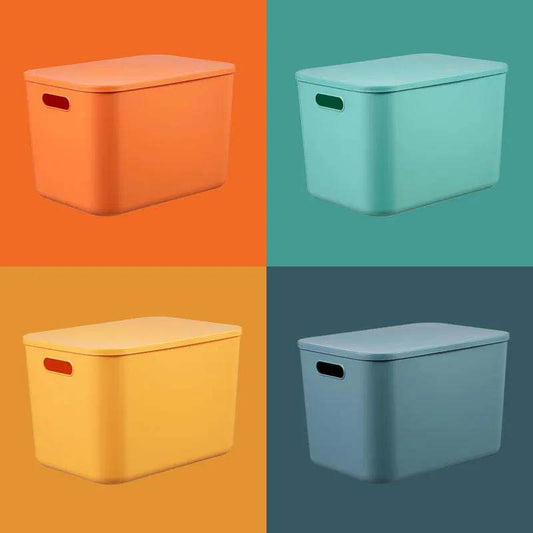 Household Plastic Season Clothing Storage Box Children's Toy Storage Box Creative Home with Cover Storage Box