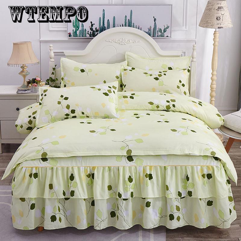 WTEMPO Luxury Flamingo Bedding Set Twin Queen size  Bed set Duvet Cover Fitted/Bed sheet set
