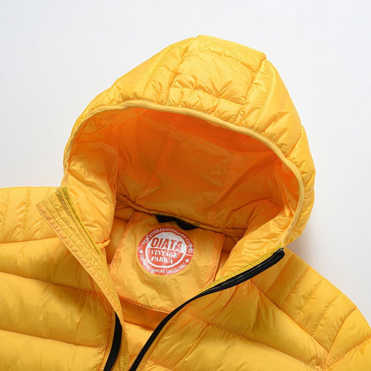 Men's Autumn and Winter Ultralight Classic Down Jacket Thick Warm Hooded Jacket Parka Casual Windproof Down Jacket