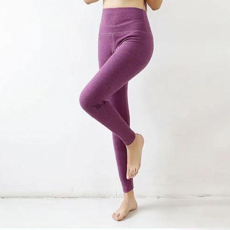 De Velvet Ladies Long Trousers Plus Velvet Thick High-waist Leggings Inner Threading Trousers Cotton Wool Trousers Heating Warm Pants