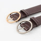 Concise Round buckle ladies wide belt fashion buckle pants belt