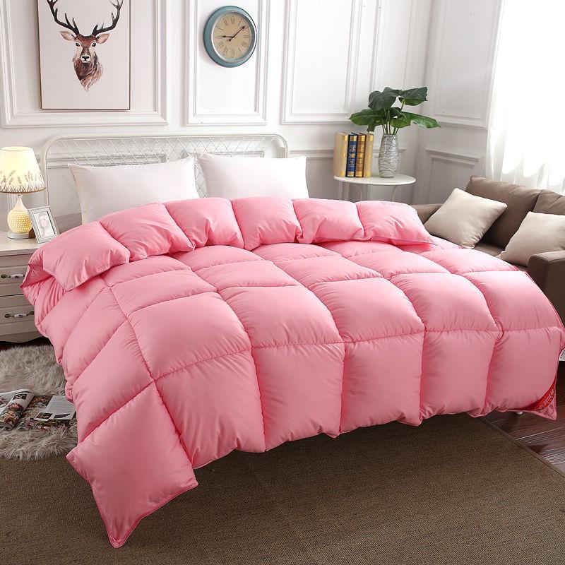 Winter White Goose Down Duvet Thickened Warmth Double Quilt Single Dormitory Quilt Large Soft and Comfortable Duvet