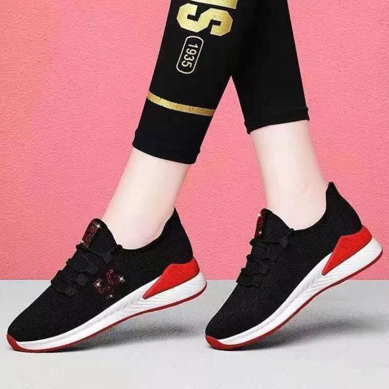 Women's Breathable Mesh Casual Sneakers Lightweight Running Shoes Comfortable Air Cushion Sports Shoes