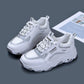 Sports Shoes Women Spring Summer Thick-soled High-rise Platform Sneakers All-match White Shoes Travel Shoes