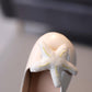 Girl's Soft Soled Cartoon Starfish Breathable Single Shoes Girls' Non Slip Solid Color Princess Shoes