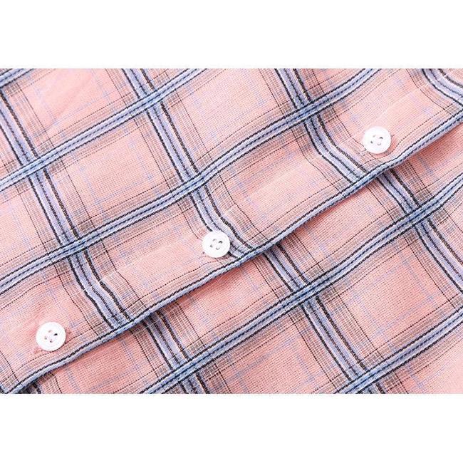 Sunscreen Shirts Women's Hooded Plaid Long-sleeved Loose Tops Thin Coats Cardigans