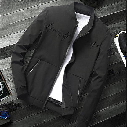 Autumn Jacket Men's Jackets Trendy Handsome Upper Clothes Grown Youth Korean Baseball Uniforms Coats