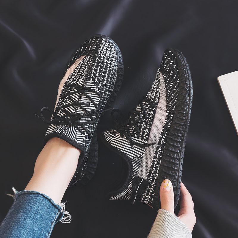 Spring Autumn Men's Sports Shoes All-match Casual Men's Black Coconut Shoes Sports Running Daddy Shoes