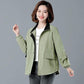 Windbreaker Women's Short Jacket Spring Loose Stand Collar Loose Jacket Women's Spring and Autumn