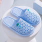 Women's Summer Indoor Bathroom Slippers Anti-Slip Home Slippers Solid Color Large Size Flat Baotou Slippers