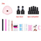 Manicure Set Nail Gel Polish Set Gel Varnish Poly Gel Builder Nail Art Kit 54W UV Lamp Nail Dryer