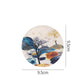 4pc PVC Rubber Coaster Anti-scalding Table Mat Kitchen Pot Mat Round Bowl Mat Dish Mat Non-slip