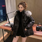 Winter Padded Down Coat Women's Short Bread Coat All-match Fur collar hood Cotton Coat