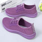 Summer Cloth Shoes Women Flying Woven Breathable Mesh Sports Shoes Flat Casual All-match Net Shoes Soft Sole Shoes