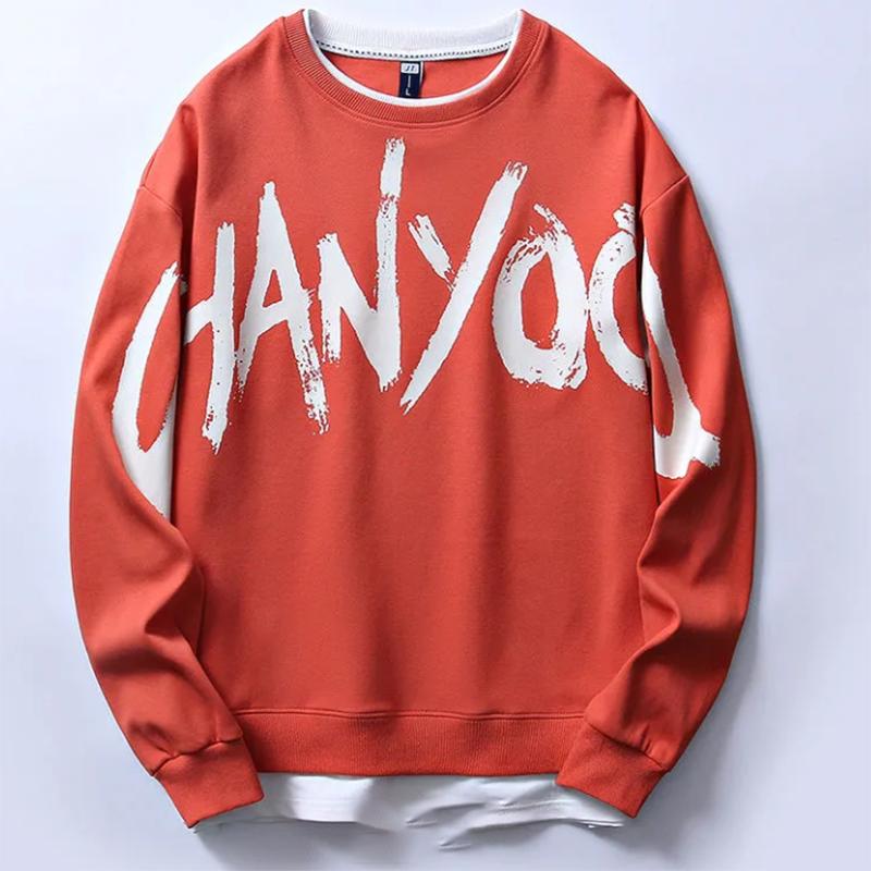 The Trend of Autumn Men's Long-sleeved Sweater Men's Sweatshirts Clothes Men