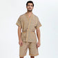 Cardigan Lace-up Steam Suit Men's Bathing Suit Bath Yukata Sauna Bathing Suit Lace-up Kimono