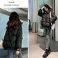 Korean Fashion Ladies Down Jacket Fox Fur Collar Thick Bread Jacket White Duck Down Short Down Jacket