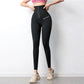 Women's Waist Breasted Yoga Pants High Waist Tight Bodybuilding Push-ups Gym Pants Leggings Gym Pants Jogging Pants Peach Butt Trouser-free Pants