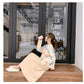 Big Wave Point Pullover Sweater Women's Loose Korean long-sleeved Round Neck Warm Sweater