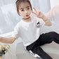 Cartoon Letter Printing Children's Suit Girls Summer Short-sleeved Trousers Sports Leisure Loose and Comfortable Breathable Children's Two-piece Set