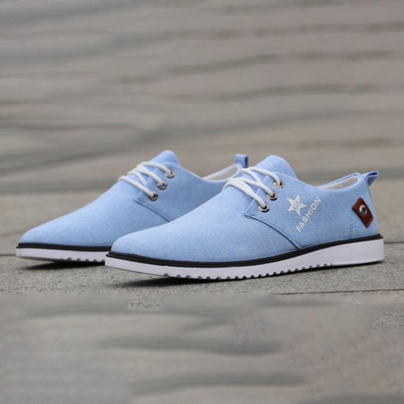 Men's Fashion Autumn Casual Canvas Sneaker Ultralight Flattie Increase Shoes