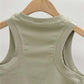 Y2k American Vest Suspenders Women's Sleeveless Slim Fit Crop Top Sexy Slight Stand Collar Shorts Top Steetwear Outerwear Bottoming Shirt Solid Color