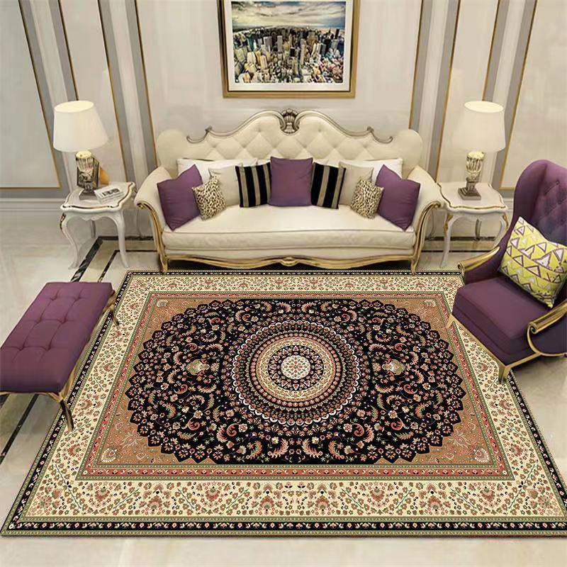 Luxury Bedroom Bedside Carpet European Style Carpet Living Room Carpet Household Carpet
