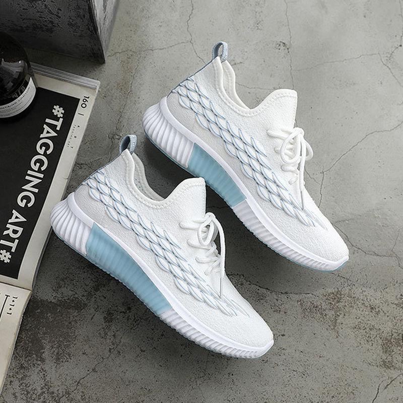 Spring All-match Casual Korean Style Flat Bottom Korean Style Women's Flat Heel Sports Shoes Breathable Running Shoes