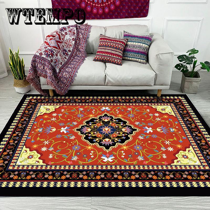 Bohemian Style Carpet Moroccan Carpets Bedroom Sofa Coffee Table Floor Mat Washable Antiskid