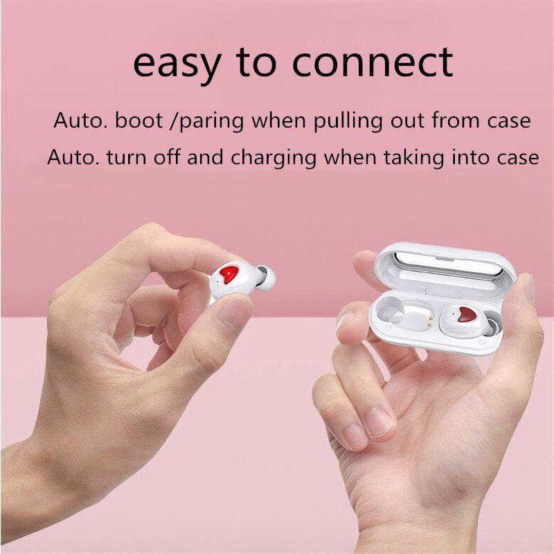 Earbuds Bluetooth Earphones Auto Pairing Wireless Headphone Sport Headset Waterproof Mini Earbuds