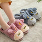 Cotton Slippers Women's Autumn and Winter Warm Indoor Non-slip Thick Bottom Thickened Plush Cotton Slippers