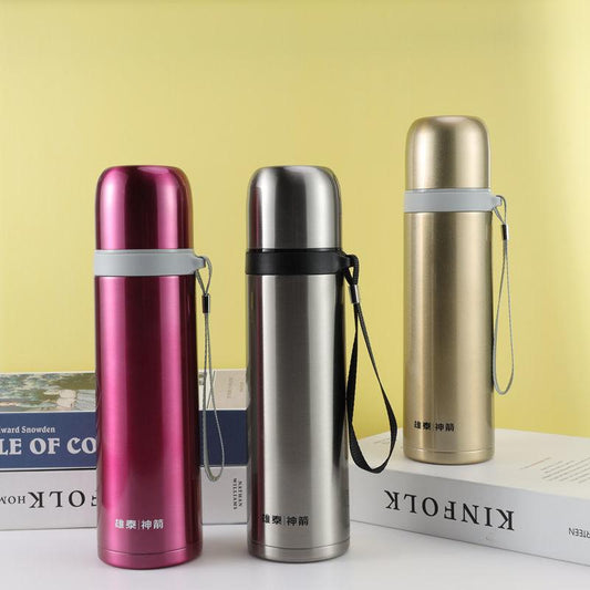 Thermos Cup Vacuum Flask 304 Stainless Steel Vacuum Adult Student Water Cup Children Tea Cup 500ml Business Cup Travel Cup