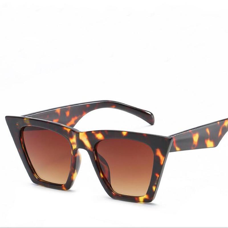 WTEMPO Personality Fashion Cat Eye Sunglasses Women Brand Designer Retro Square Womens Sunglasses 20