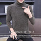 Winter Men's Fleece Sweater Bottoming Shirt Thickened Knitted Sweater Turtleneck Warm Sweater