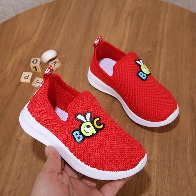 Sweet and Fresh and Breathable Children's Sports Shoes Men's Lightweight Non-slip Women's Baby Mesh Single-pedal Shoes