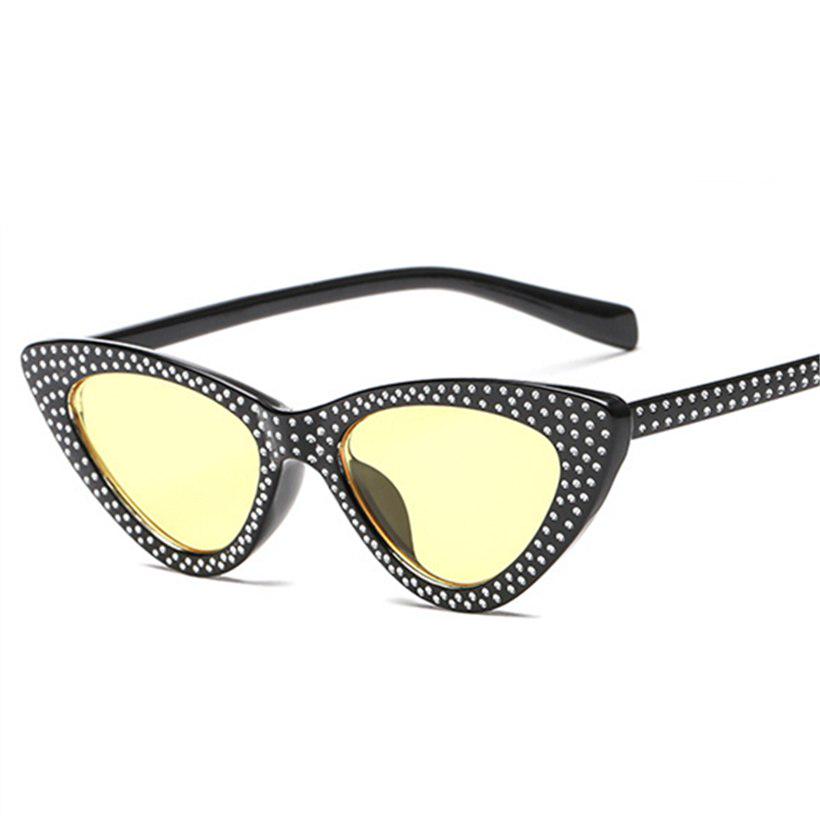 Cat Eye Sunglasses Women Luxury Retro Rhinestone Small Sun Glasses Brand Designer Ladies Vintage Fas