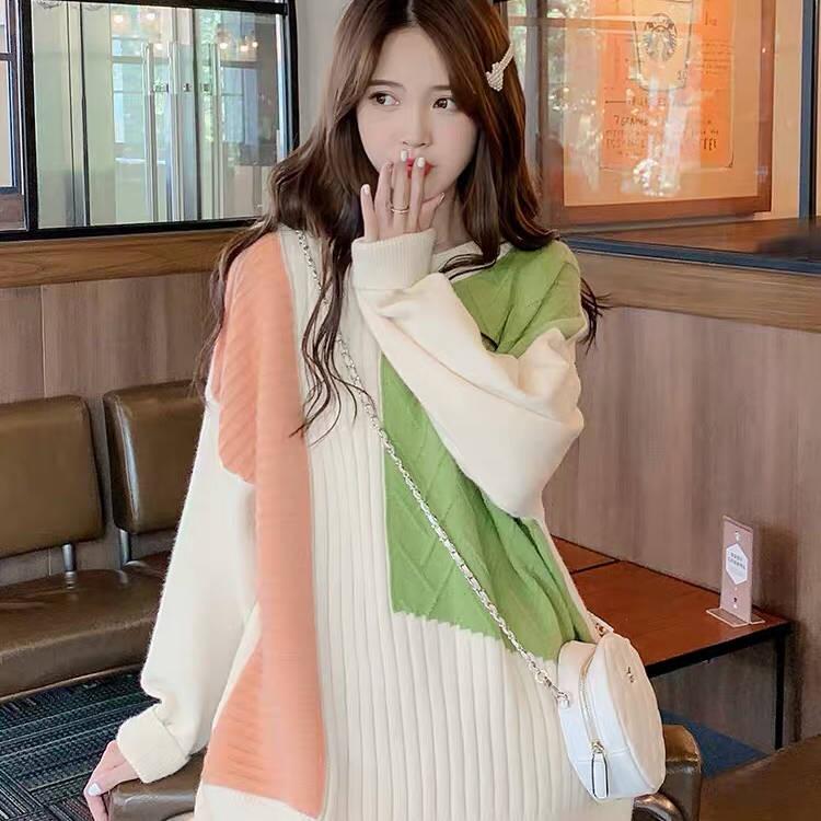 Large Size Lazy Wind Thin Sweater Autumn New Korean Version of The Loose Sweater Women's Jacket