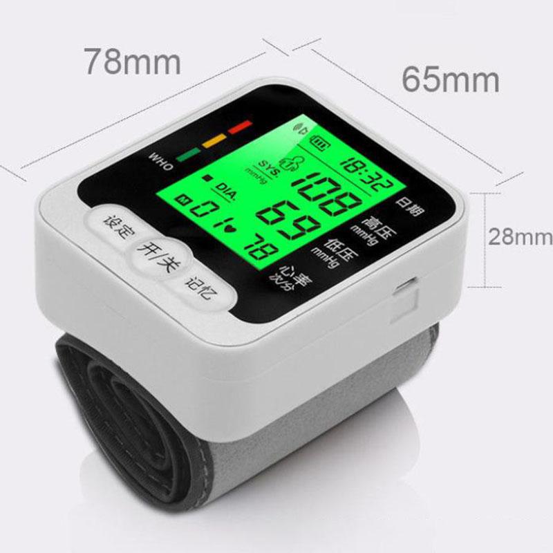 Intelligent Electronic Blood Pressure Monitor Sphygmomanometer Pulse Tester Wrist Pressure Meter USB Head