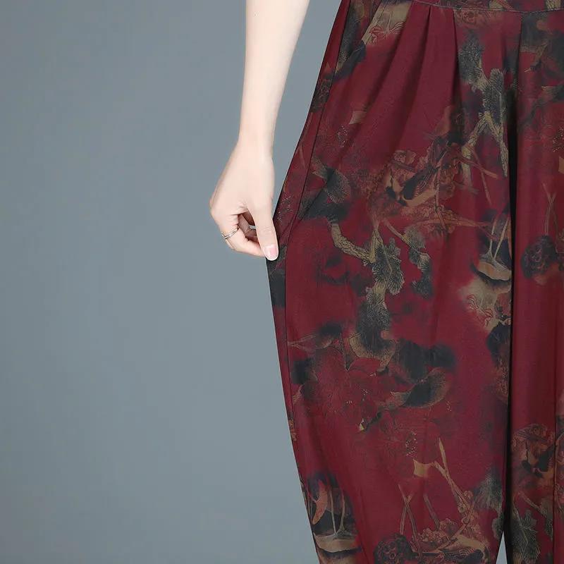 All-match Harem Pants Korean Loose and Thin Radish Pants Plus Size Fat Casual Lantern Pants Women