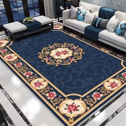 Non-slip Household Carpet Bedroom Bedside Luxury Washable Carpet European Style Carpet Living Room Carpet