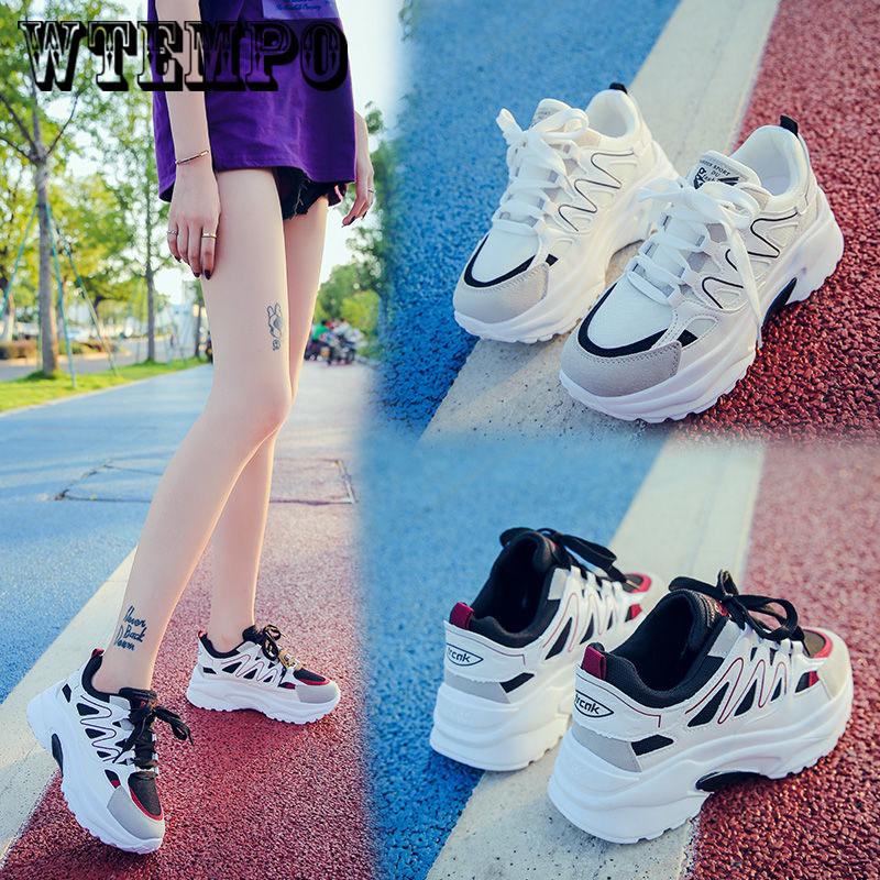 Women Shoes Summer Sports Shoes Women Fast Heel Breathable Mesh Casual Shoes Women Platform Sneakers