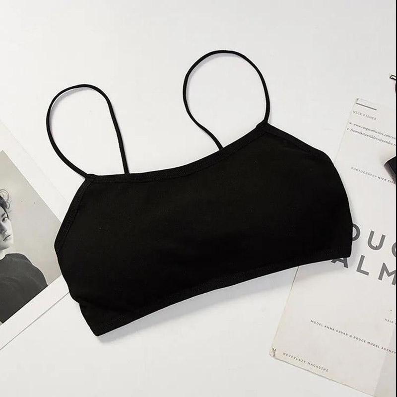 Korean Version Pure Cotton Anti Sagging Upper Tommy Back Suspender Wrap Bra Solid Color Suspender All Inclusive Underwear Bra