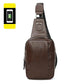 Chest Bag Men's Pu Leather Large-capacity Pockets Outdoor Riding Sports Messenger IPAD Package