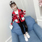 Little Girl Spring and Autumn Sweater Long-sleeved Slim Knit Cardigan Jacket Older Children's Clothing Fashion