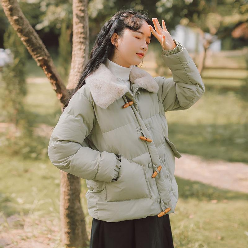 Women's Cotton-padded Jacket Without Hood I Short Thickened Thin Cotton-padded Jacket Loose Winter Coat Jacket Literary Retro