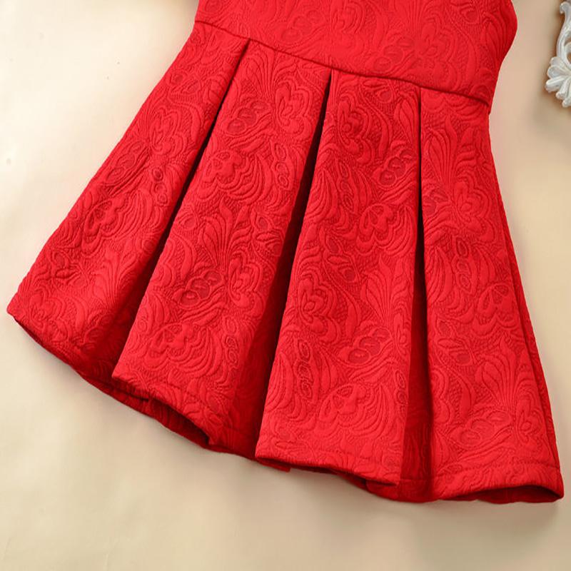 Girls Waist Red Vest Dress Vest Skirt Children Princess Dress Baby Dress Show Dress