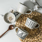 Japanese Style Stoneware Mug Ins Wind Net Red Coffee Cup Large Capacity Ceramic Breakfast Cup Household Water Cup with Spoon
