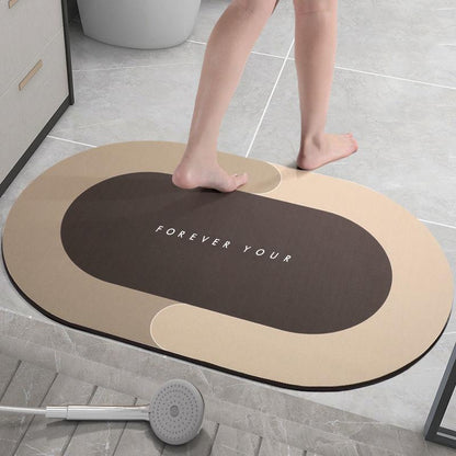 Diatom Mud Speed Dry Pad Bathroom Water Absorbing Anti-slip Pad Bathroom Entry Door Carpet Entry Mat Kitchen Foot Pad